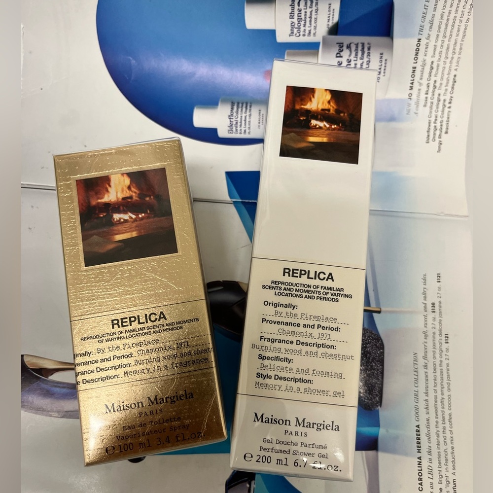 Maison Margiela By the Fireplace shower gel holiday set sealed 200 ml +100ml